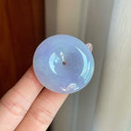 糯冰紫罗兰翡翠平安扣（yc269041）