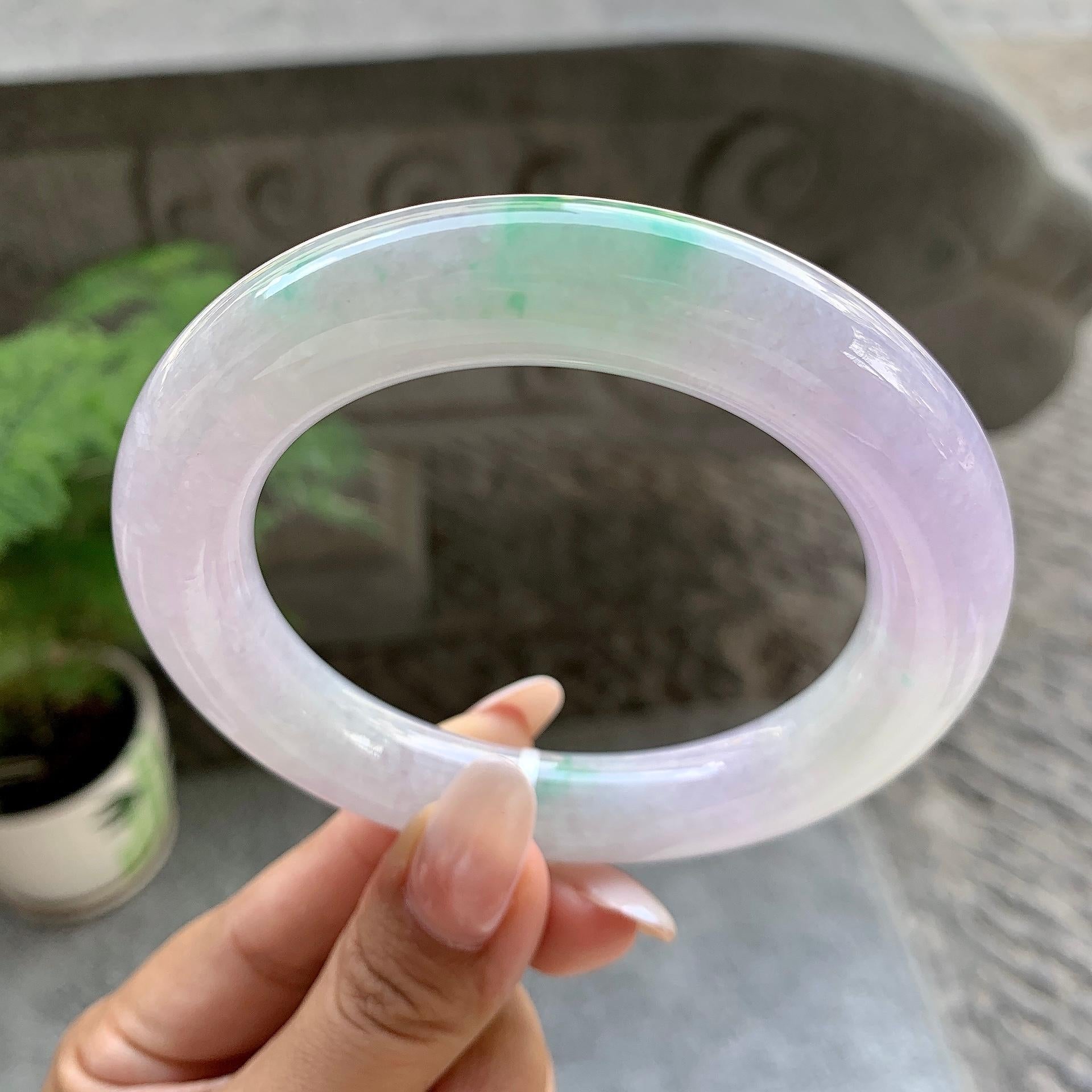 细糯种春彩圆条手镯（60.2mm）（yc195339）