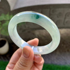细糯种飘花平安镯（51.4mm）（yc229798）