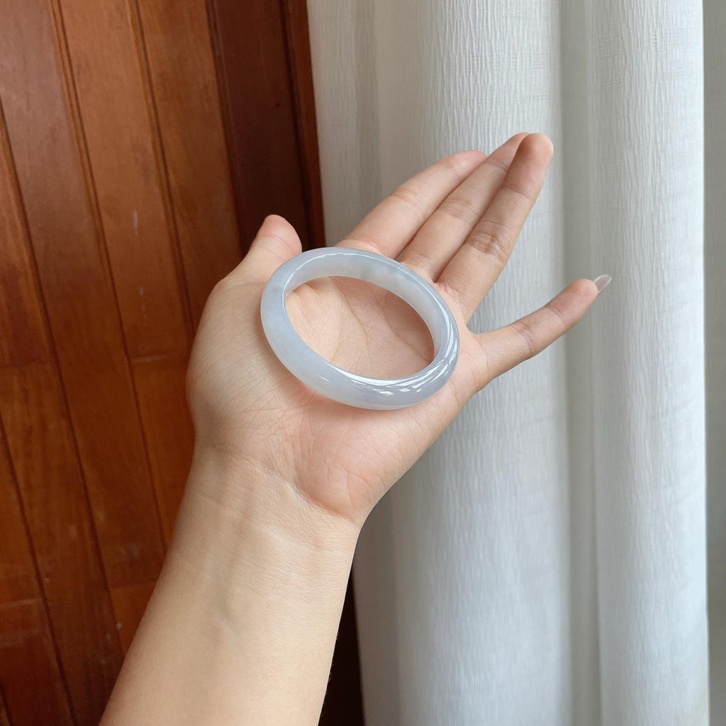 冰种飘花翡翠贵妃镯（51mm）（yc313011）