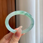 糯冰飘花翡翠贵妃镯（54mm）（yc270326）