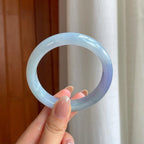 糯冰紫罗兰翡翠平安镯（57.5mm)（yc391853）