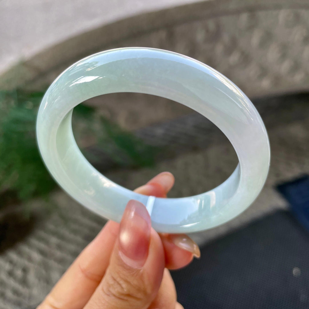 细糯种带底色平安镯（53mm）（yc305684）
