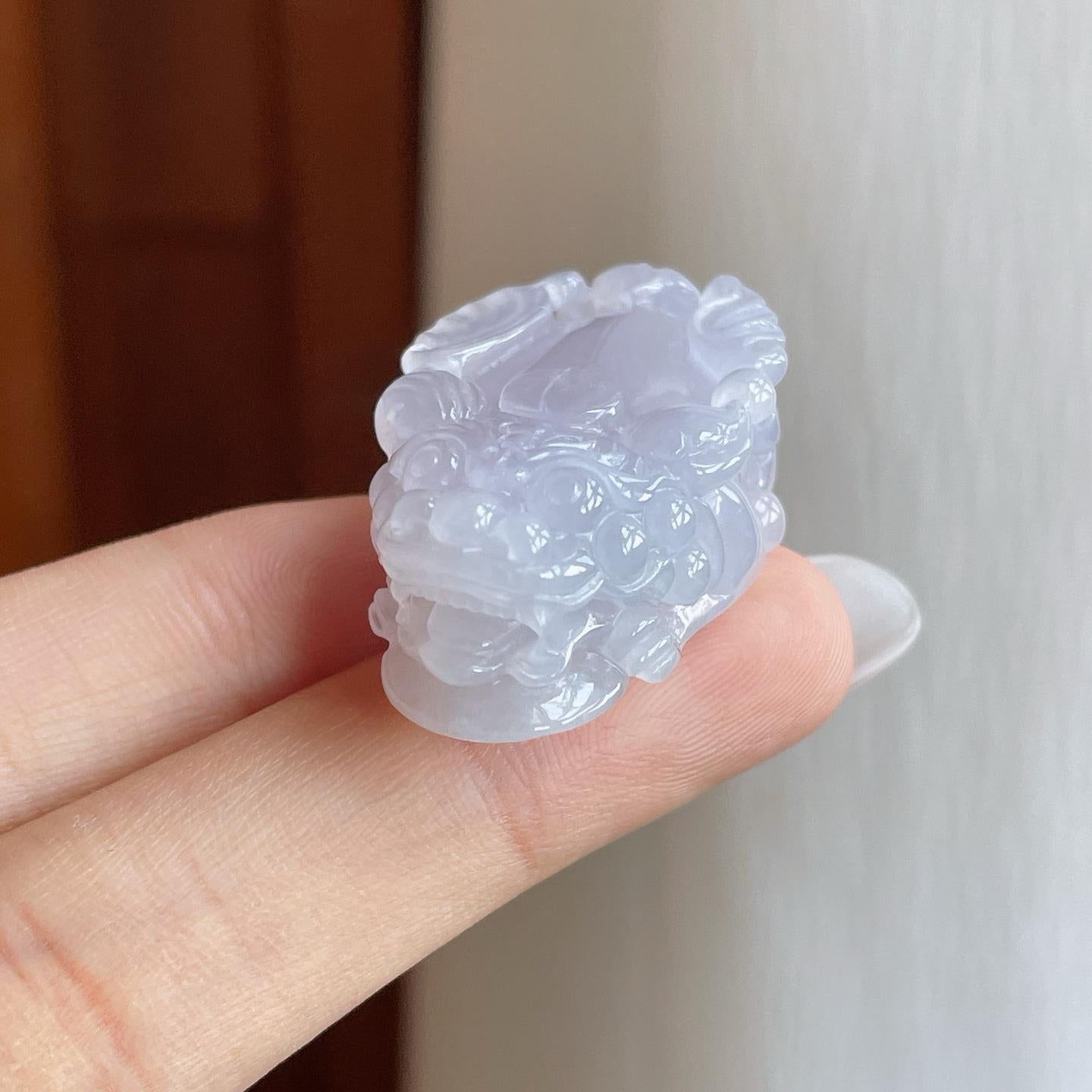 糯冰淡春底翡翠貔貅（yc269029）