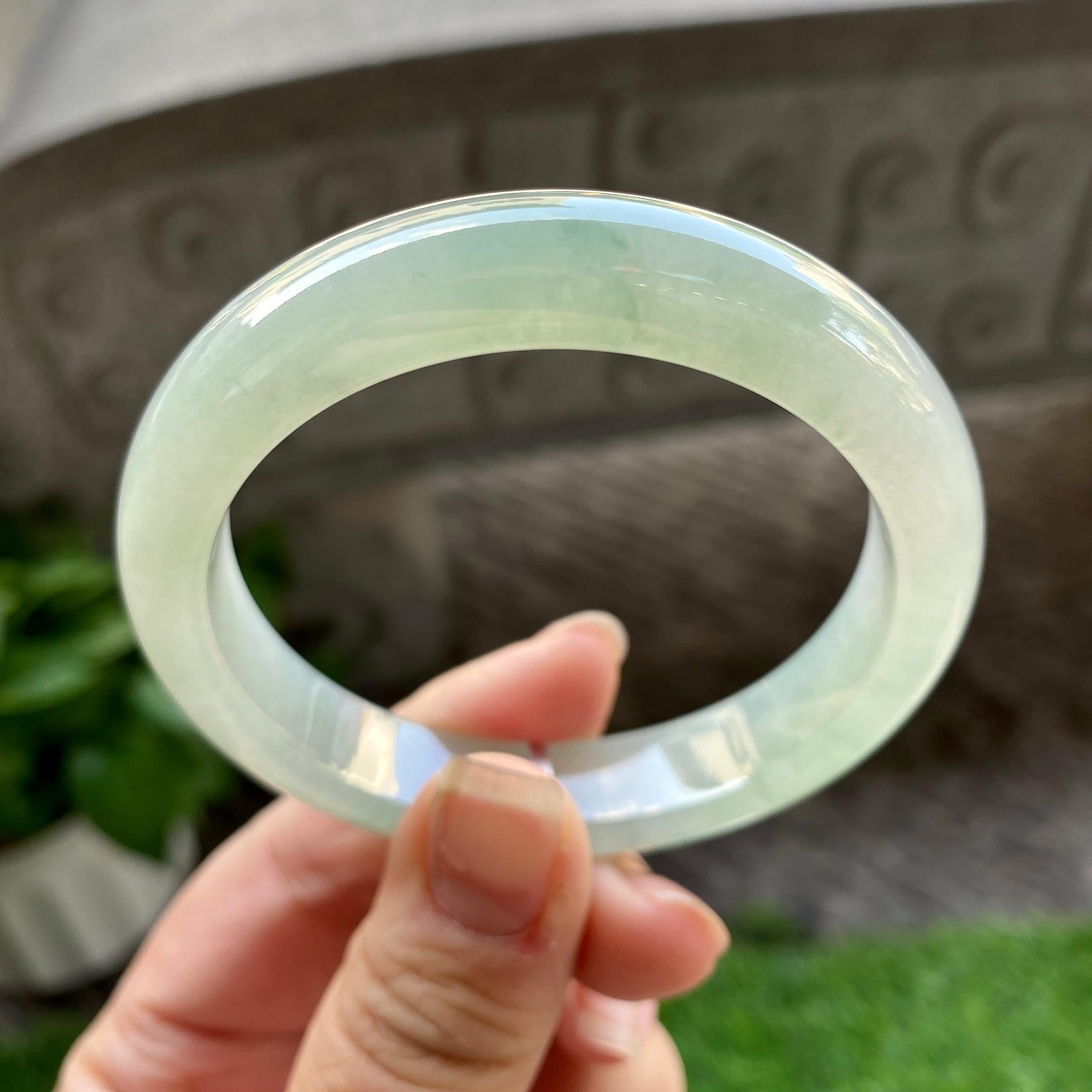 细糯种晴底平安镯（54.4mm）（yc304777）