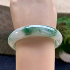 细糯种飘花平安镯（59.2mm）（yc233899）
