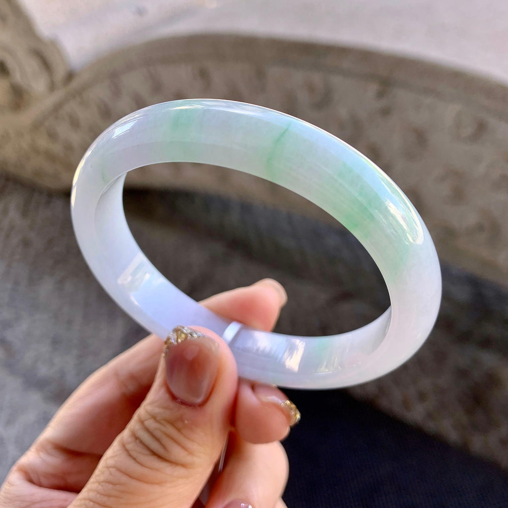 糯种飘花贵妃手镯（58mm）（yc273609）