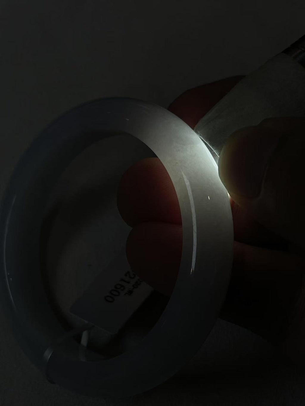 细糯种带底色平安镯（53.2mm）（yc200965）