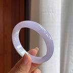 糯冰紫罗兰翡翠平安镯（55.7mm）（yc404787）
