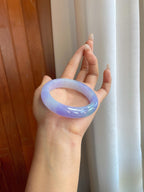 糯冰淡椿紫罗兰翡翠平安镯（55mm）（yc268249）