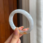 糯冰特色翡翠平安镯（57.2mm)（yc406323）