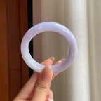 糯冰紫罗兰翡翠平安镯（53.8mm)（yc381220）