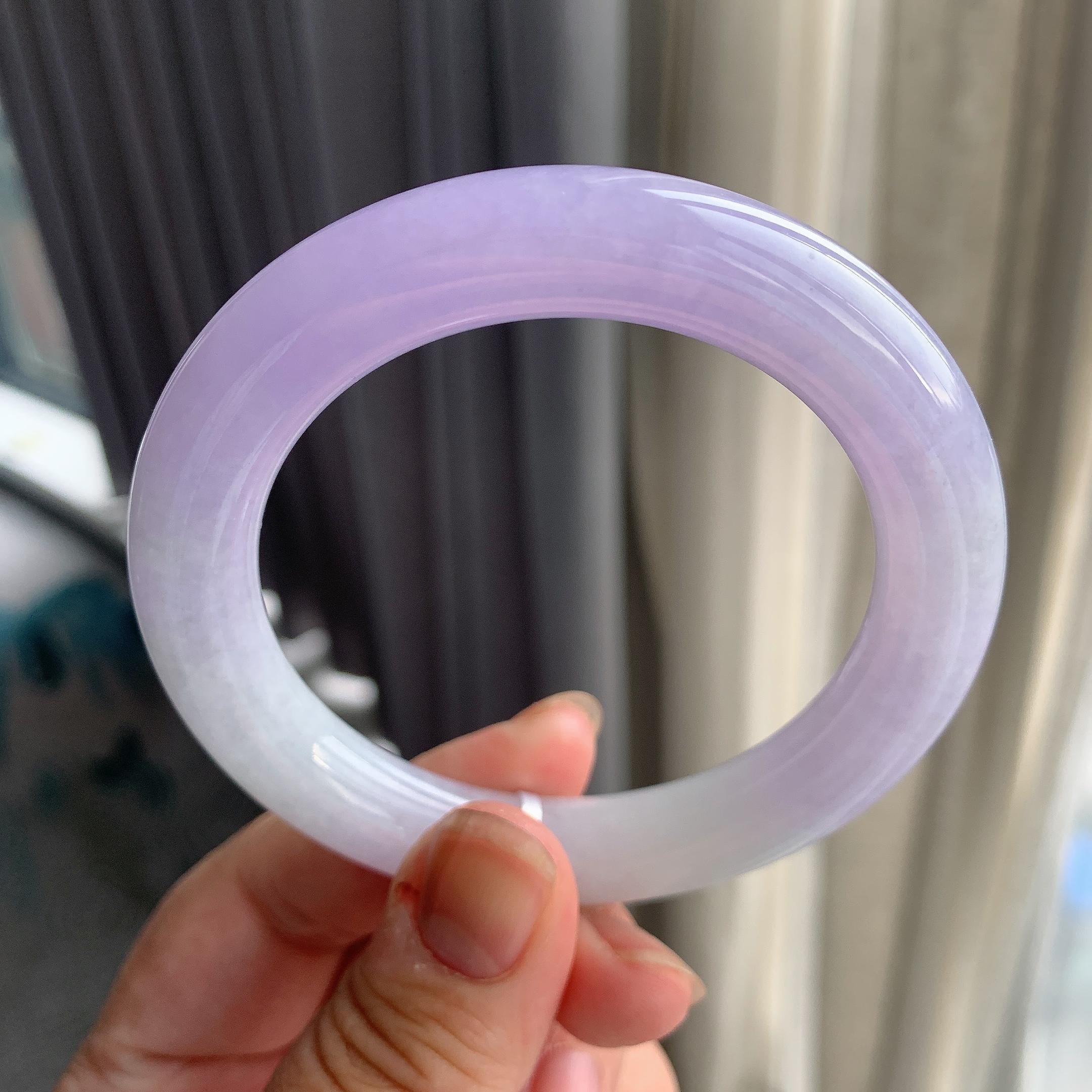 细糯种紫罗兰圆条手镯（56mm）（yc196484）