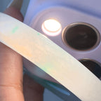 糯冰种飘绿圆条手镯（55.4mm）