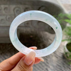 糯冰种飘花贵妃手镯（58.7mm）（yc202387）