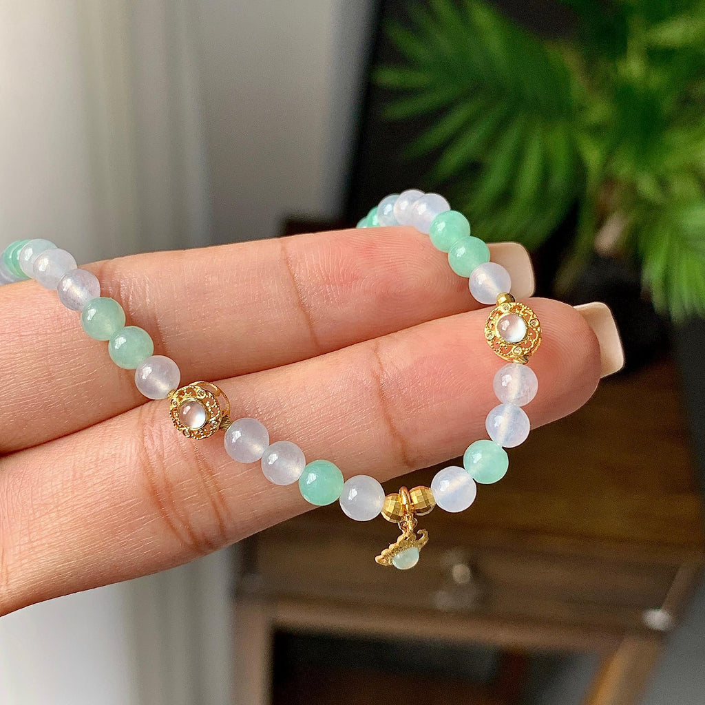 糯冰种多彩手链（yc230959）