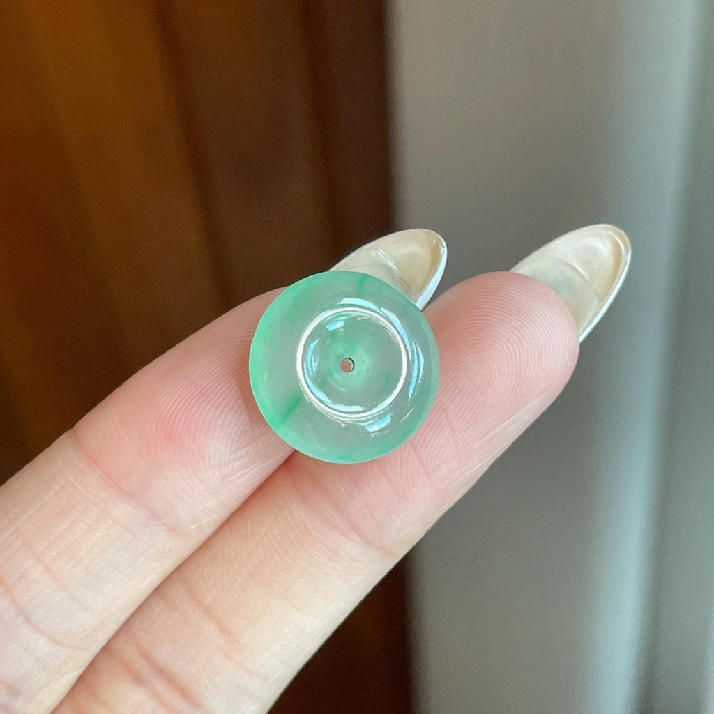 冰种飘花翡翠平安扣（yc265158）