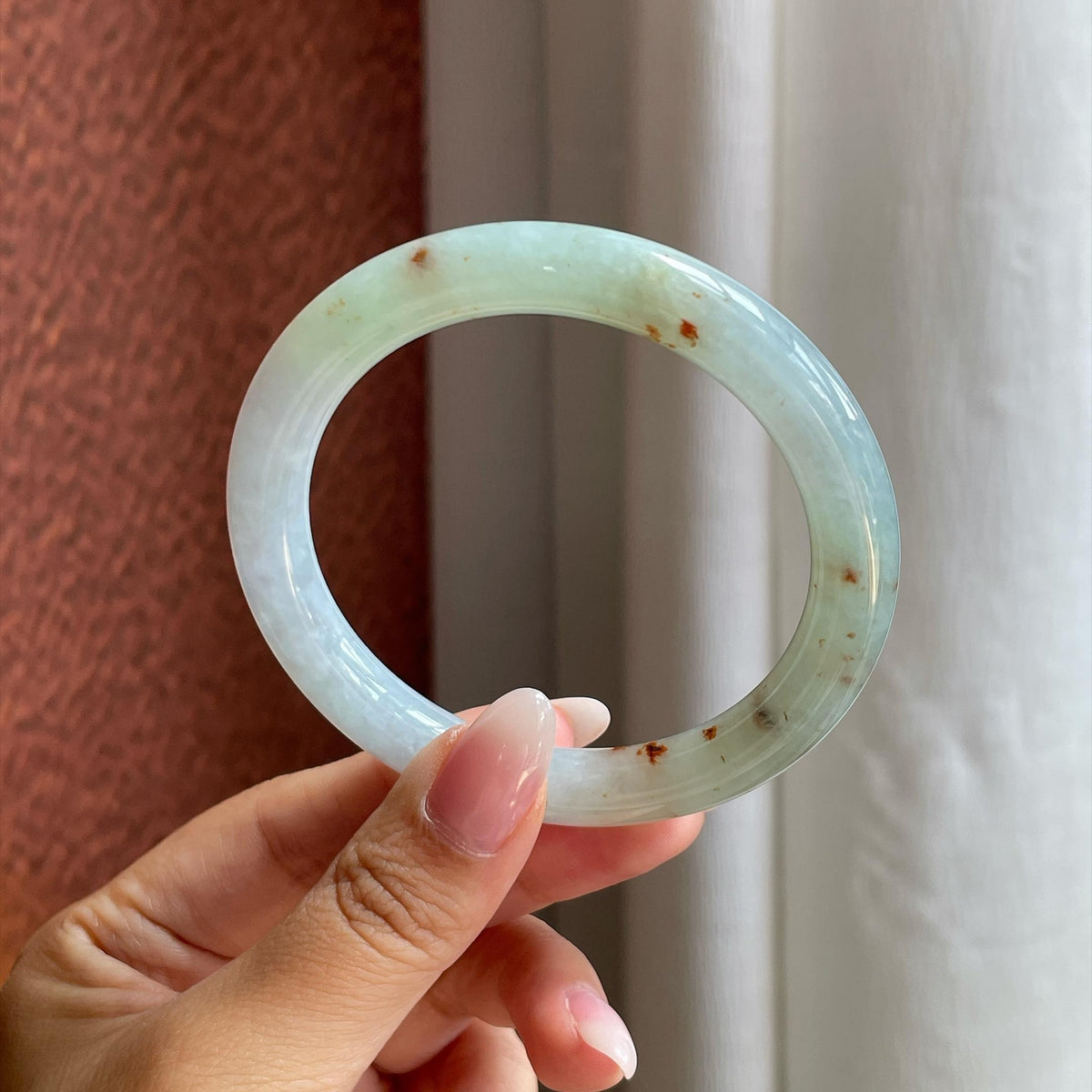 细糯冰黄翡特色圆条手镯 54圈（yc727954）