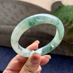 糯冰种飘花平安镯（56mm）（yc297968）