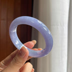 糯冰紫罗兰翡翠平安镯(53.2mm)（yc423156）