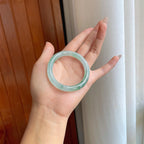 糯冰飘花翡翠贵妃镯（54mm）（yc270326）