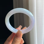 糯冰紫罗兰翡翠平安镯（52.8mm）（yc376710）