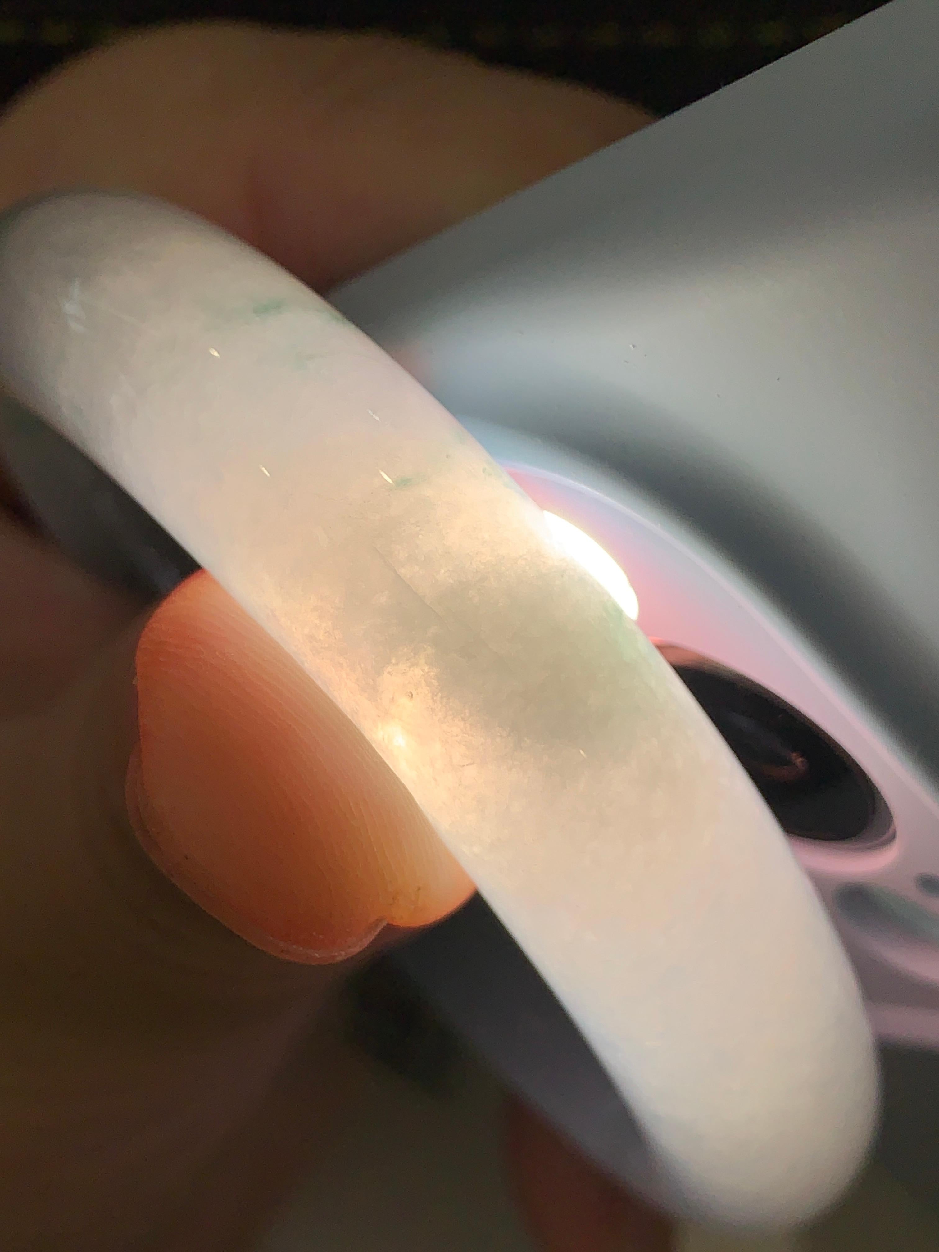 细糯种飘花平安镯（54mm）（yc202363）