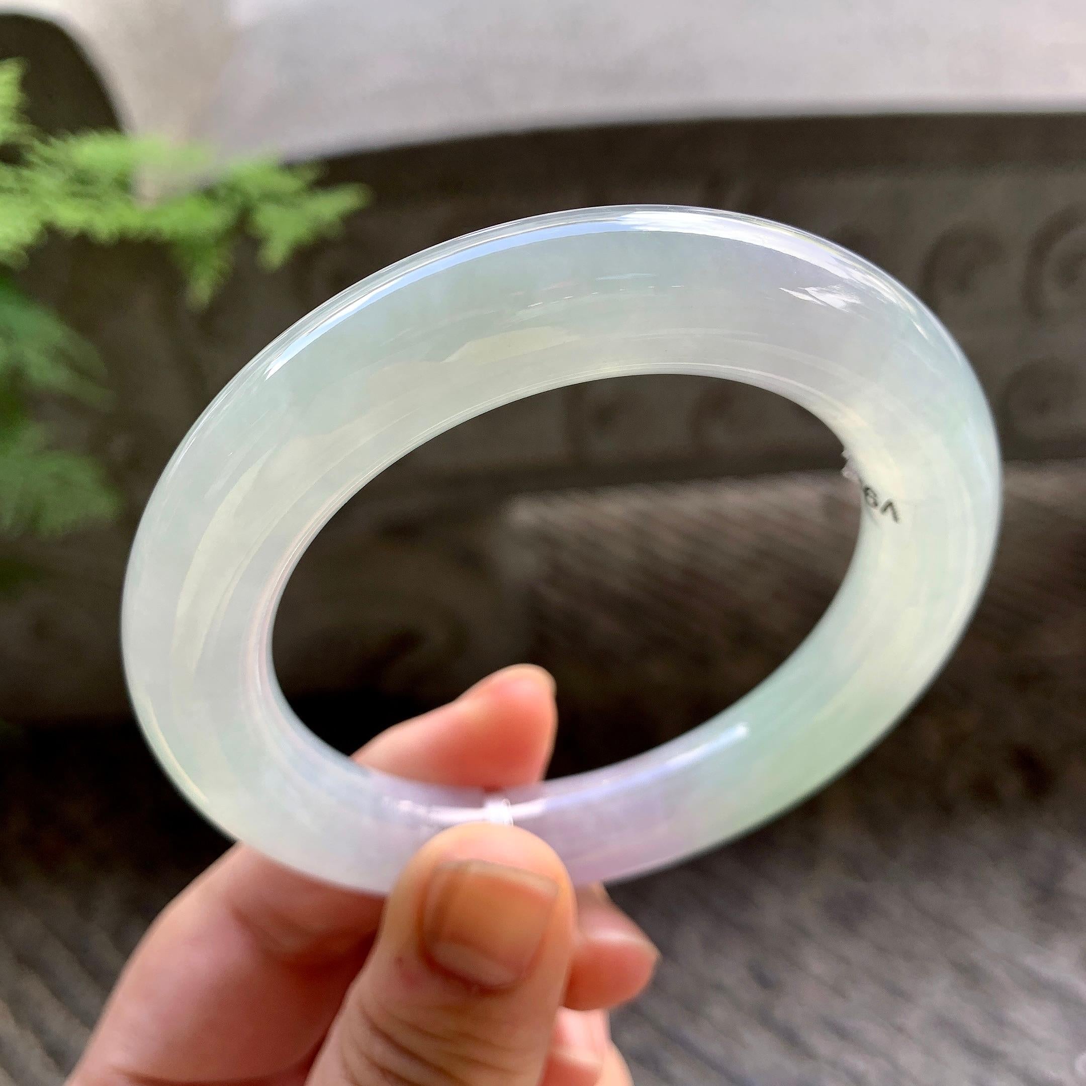 细糯种春彩圆条手镯（56.4mm）（yc202343）