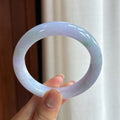 糯冰淡春底翡翠平安镯（53mm)（yc422979）