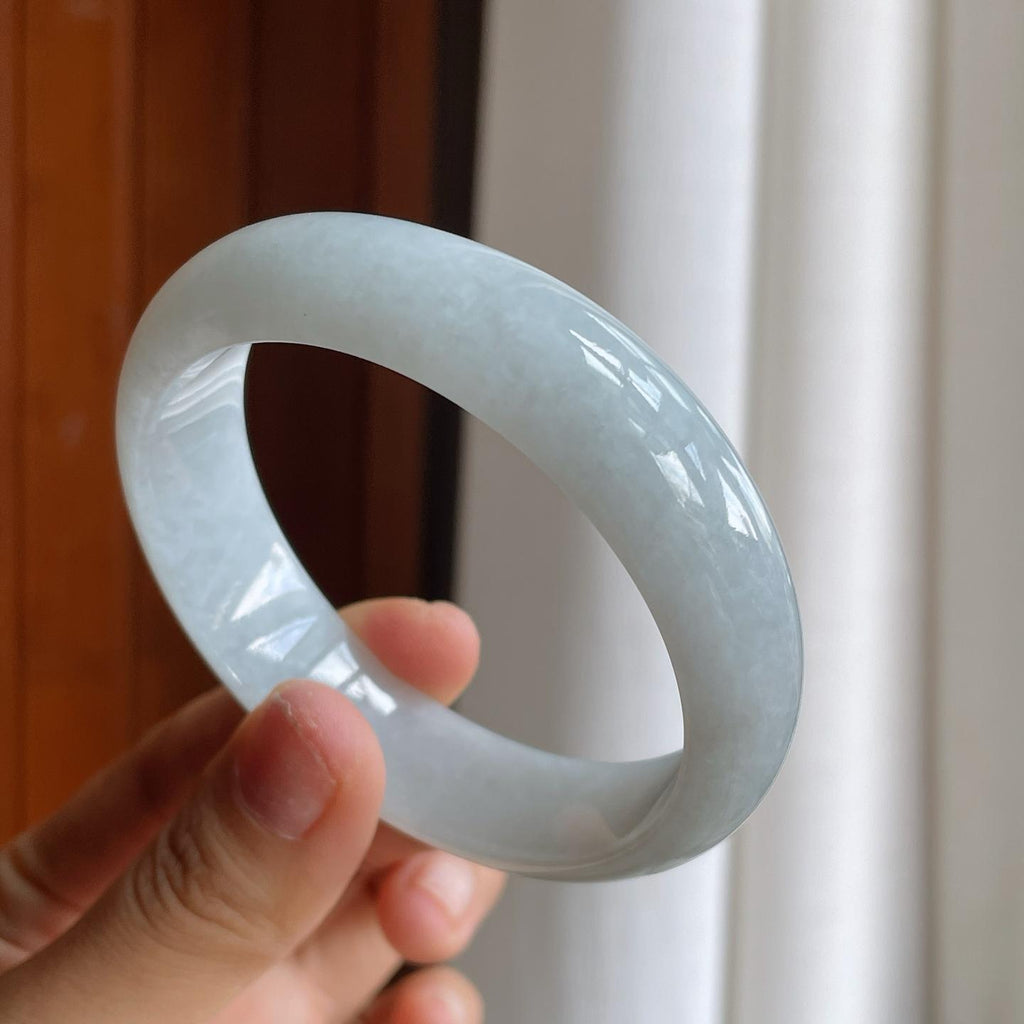 糯冰翡翠平安镯（58.5mm）（yc221940）