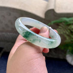 糯冰种飘花贵妃手镯（52.6mm）（yc226070）