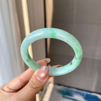 细糯种飘绿平安镯（55.4mm）（yc304264）