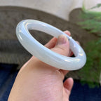 细糯种无色圆条手镯（54.4mm）（yc249445）