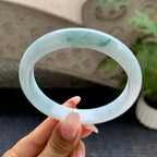 细糯种飘花平安镯（62.1mm）（yc196536）
