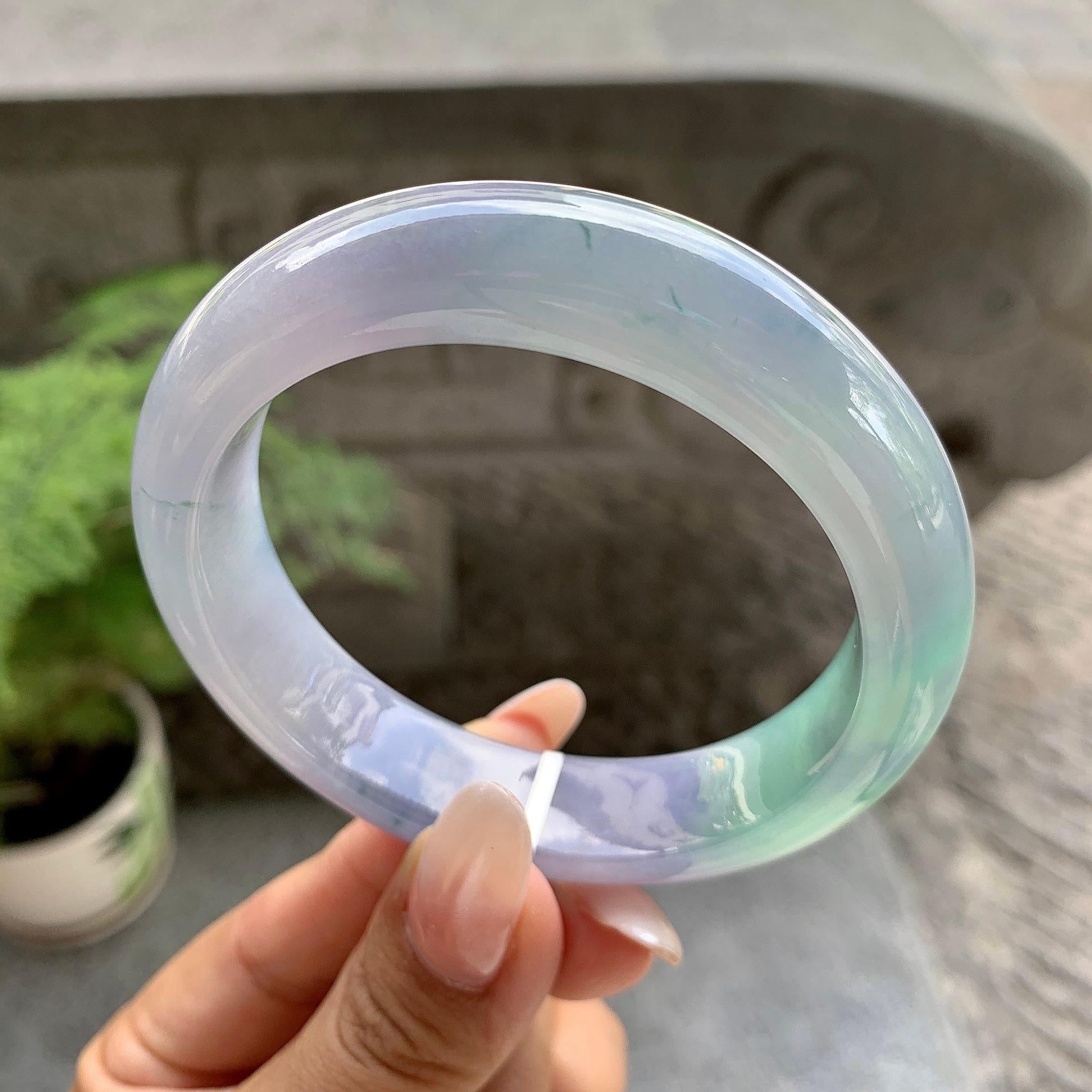 细糯种春彩平安镯（57.8mm）（yc195371）
