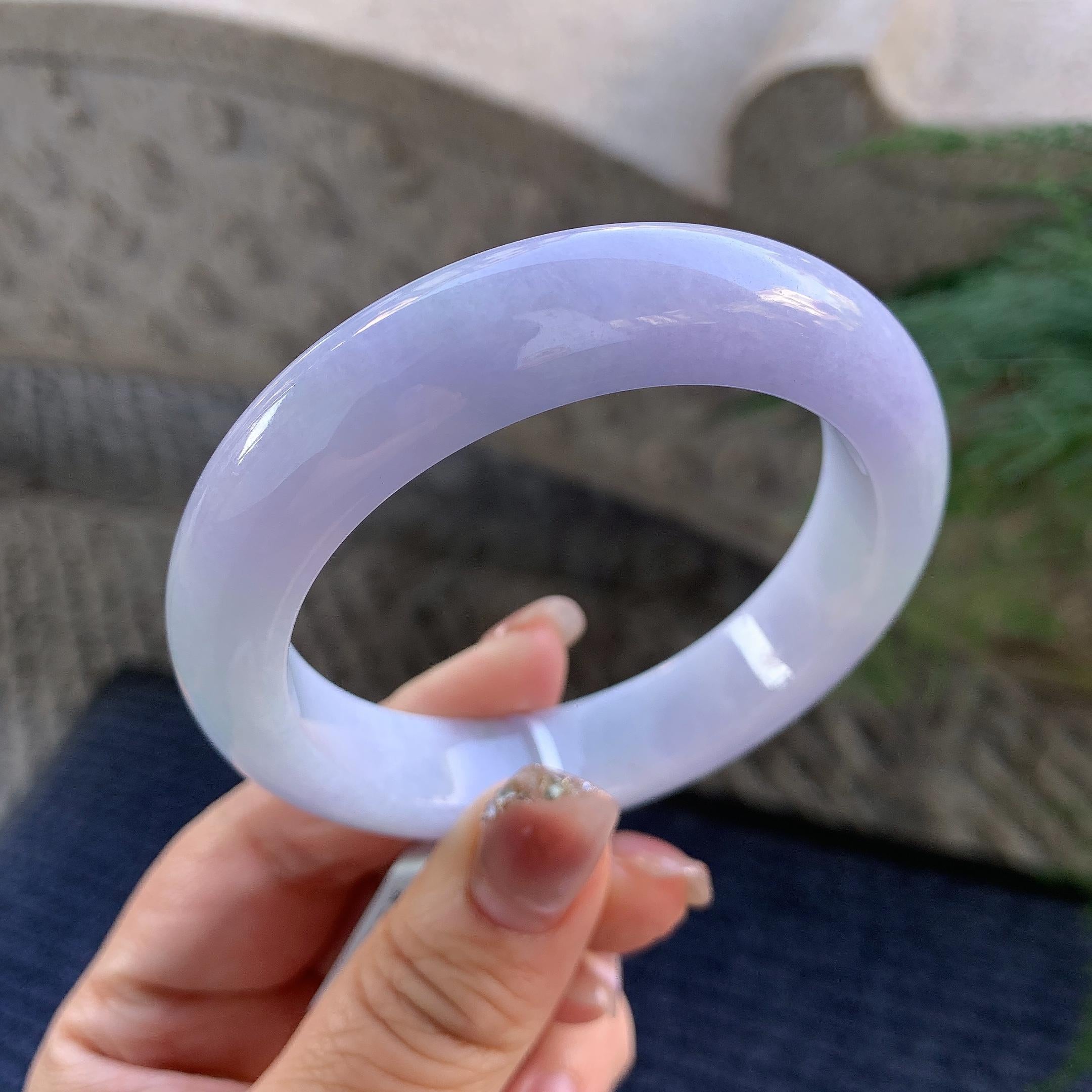糯种紫罗兰平安镯（56mm）（yc294664）