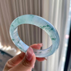 冰种飘花平安镯（56.8mm）（yc306460）