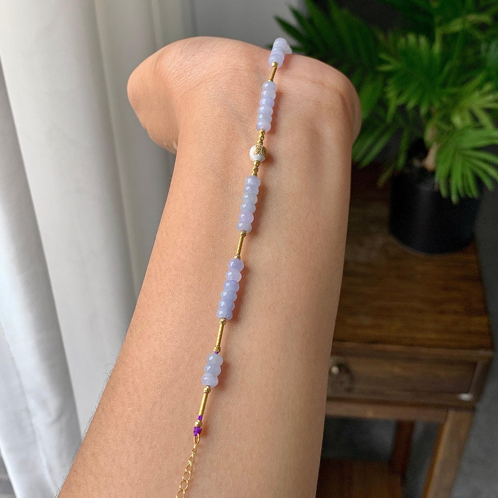 细糯种紫罗兰算盘珠手链（yc207250）