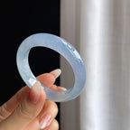 冰种紫罗兰翡翠贵妃镯（52mm）（yc293407）