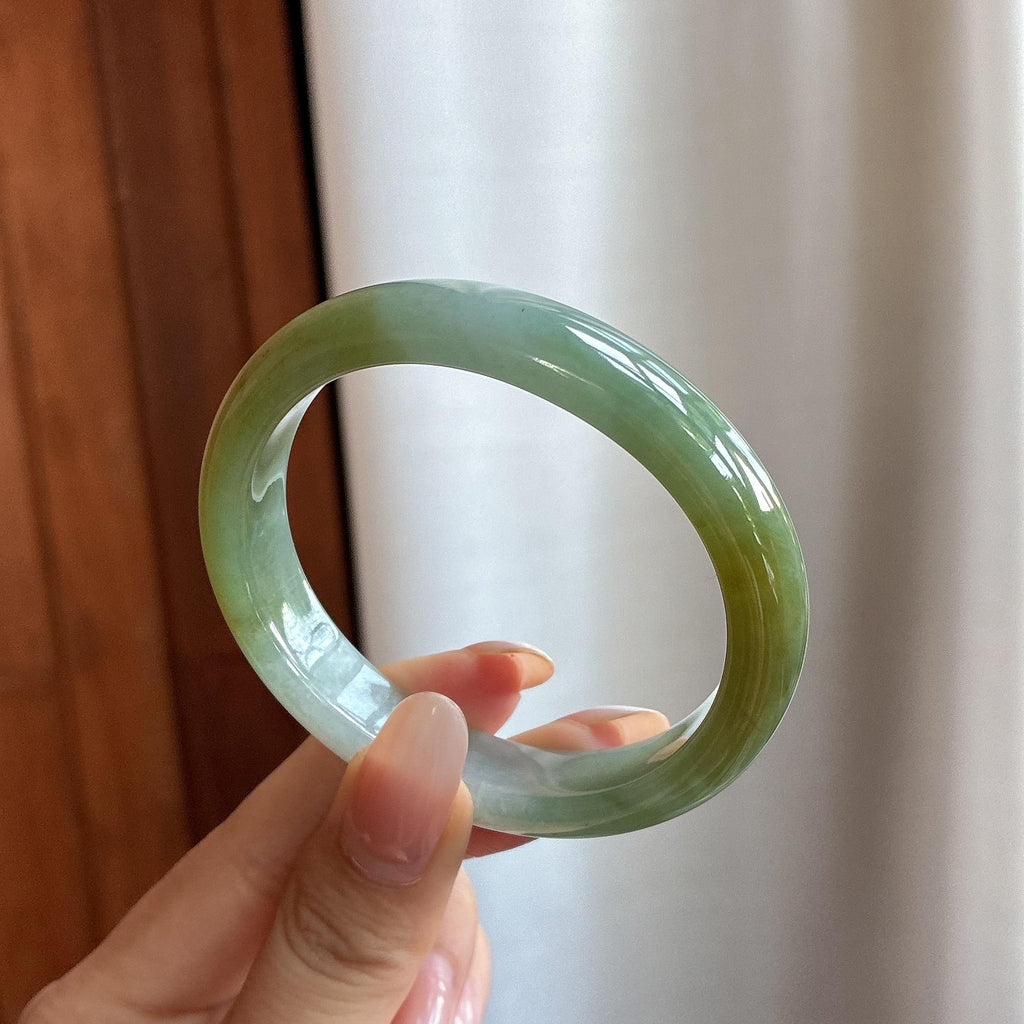 糯冰黄翡特色贵妃镯 55圈（yc782173）