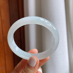 糯冰翡翠平安镯（58mm）（yc247652）