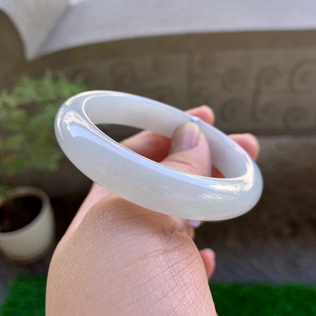 细糯种无色平安镯（53.4mm）（yc246652）