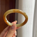 糯冰黄翡翡翠贵妃镯(55mm)（yc423155）