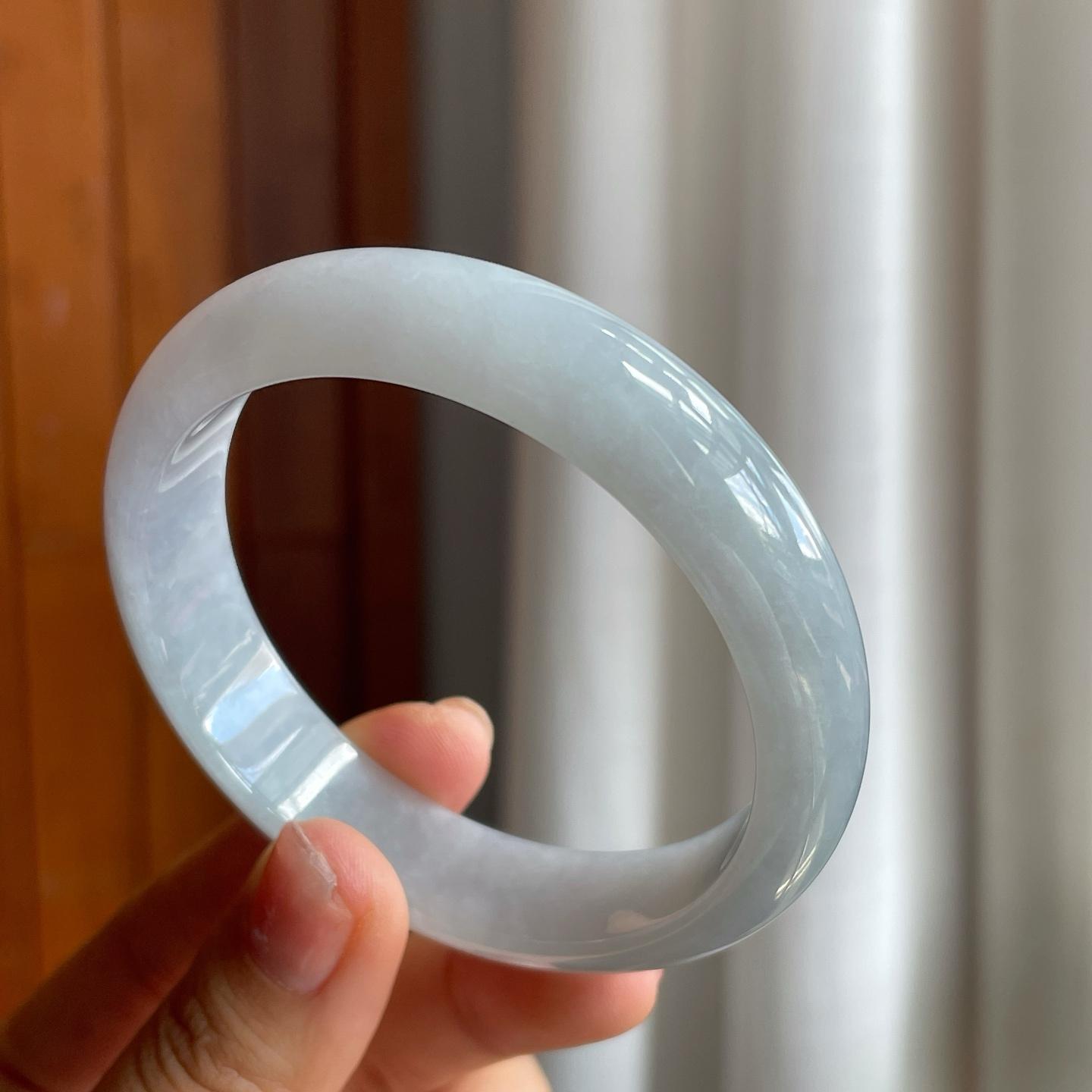 糯冰翡翠平安镯（58.6mm）（yc215240）