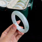 糯种飘花翡翠手镯（56mm）（yc017168）