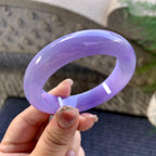 糯冰种紫罗兰平安镯（52.2mm）（yc292657）