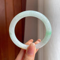 糯冰黄翡特色翡翠圆条手镯（52.7mm)（yc350442）