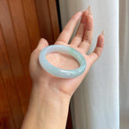 糯冰晴底翡翠平安镯（51.8mm）（yc272849）