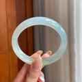 糯冰黄翡翡翠平安镯（61.2mm)（yc406284）