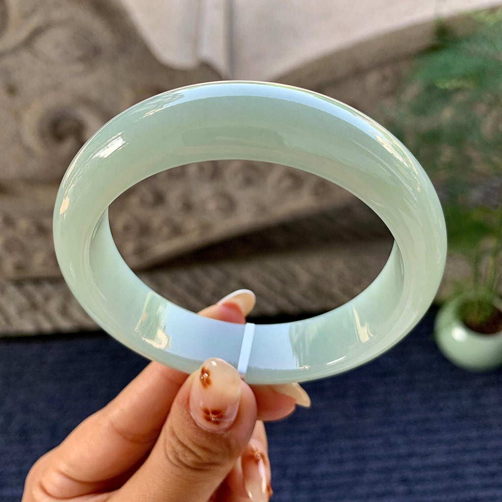 细糯种晴底宽版轮胎手镯（60.4mm）（yc249447）